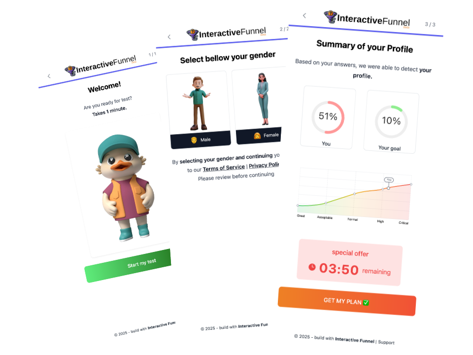 Interactive Funnel mock