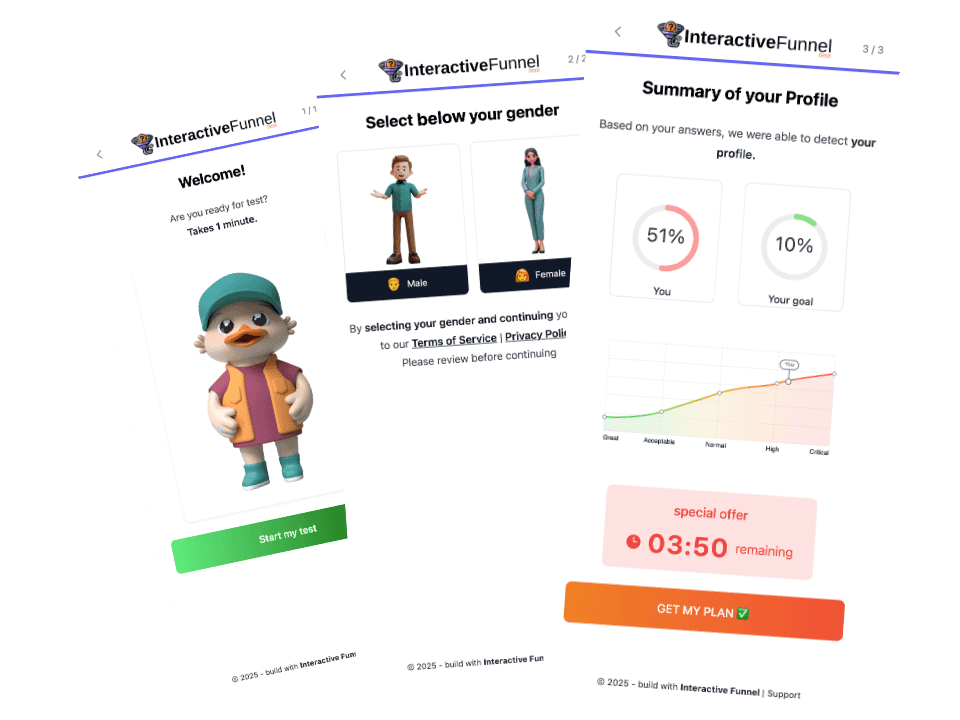 Interactive Funnel mock